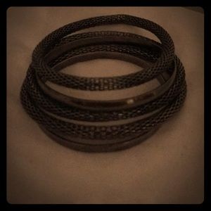 Dark silver bracelets